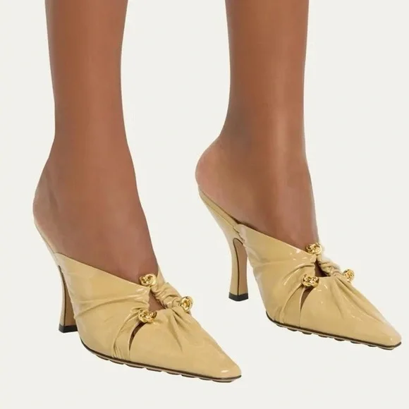 Bottega Veneta bunnie calfskin mule pumps - Picture 8 of 8